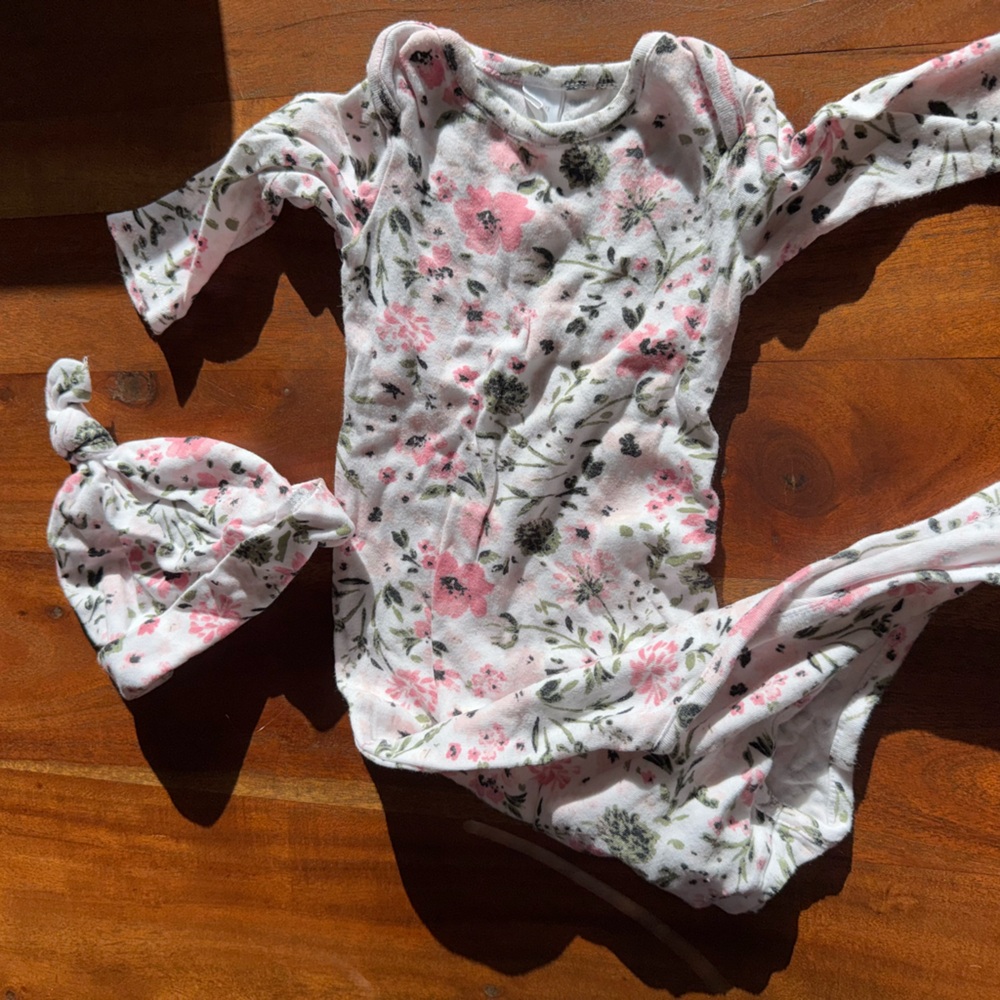 Nordstrom floral baby gown
